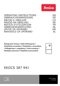 Bedienungsanleitung Amica EKGCS 387 941 Kühl-gefrierkombination
