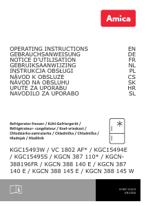 Bedienungsanleitung Amica KGCN 388 145 W Kühl-gefrierkombination