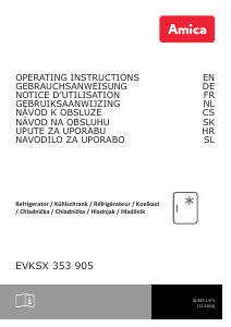 Bedienungsanleitung Amica EVKS 353 905 Kühlschrank