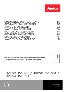 Manual Amica UVKSD 351 951 Refrigerator