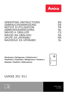 Bedienungsanleitung Amica UVKSS 351 911 Kühlschrank