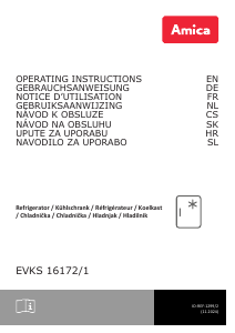 Bedienungsanleitung Amica EVKS 16172/1 Kühlschrank