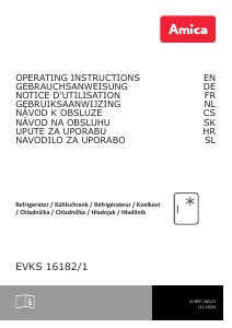 Bedienungsanleitung Amica EVKS 16182/1 Kühlschrank