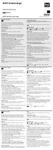 Mode d’emploi BORT 104 400 Genouillère