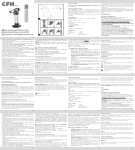 Bedienungsanleitung CFH KB 80 Küchenbrenner