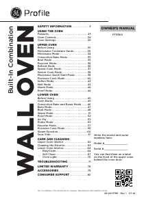 Manual GE PT9900SWSS Oven