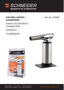 Manuale Schneider 153090 Torcia da cucina