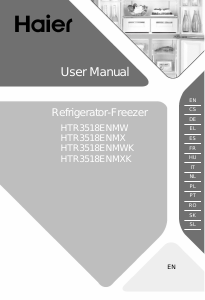 Handleiding Haier HTR3518ENMXK Koel-vries combinatie