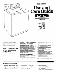Handleiding Roper AL4132V Wasmachine
