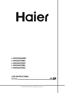 Manual Haier HWO60S7MB6 Oven