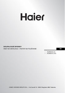 Návod Haier HGM64TC1XS Sporák