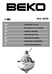 Mode d’emploi BEKO HSA 32520 Congélateur