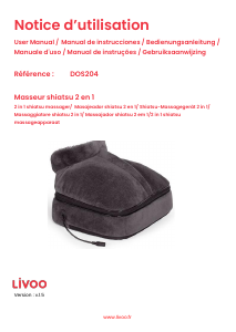 Manual de uso Livoo DOS204 Masajeador