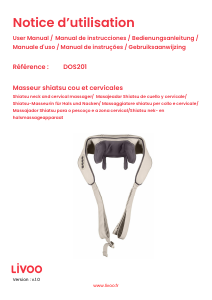 Manual de uso Livoo DOS201 Masajeador