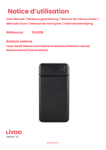 Mode d’emploi Livoo TEA308-OC Chargeur portable