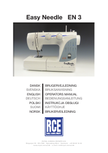 Bruksanvisning RCE Easy Needle 3 Symaskin