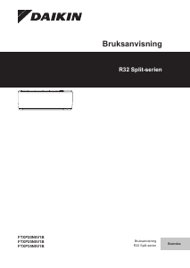 Bruksanvisning Daikin FTXP50N2V1B Luftkonditionering