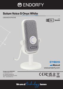 Brugsanvisning Endorfy EY1B015 Solum Voice S Onyx White Mikrofon