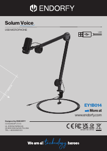 Посібник Endorfy EY1B014 Solum Voice Мікрофон