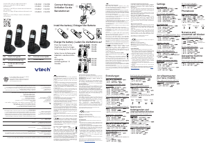 Manuale Vtech CS1453 Telefono senza fili