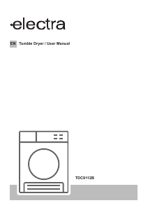 Handleiding Electra TDC9112B Wasdroger
