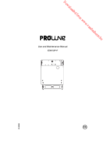 Mode d’emploi Proline IDW 12P-F Lave-vaisselle