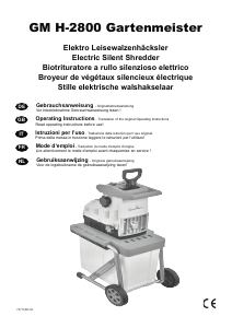 Mode d’emploi Gartenmeister GM H-2800 Broyeur à végétaux
