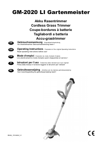 Manual Gartenmeister GM-2020 Li Grass Trimmer