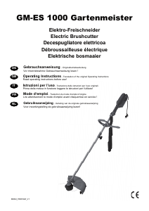Mode d’emploi Gartenmeister GM-ES 1000 Coupe-herbe