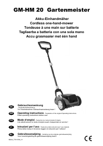Mode d’emploi Gartenmeister GM-HM 20 Tondeuse à gazon