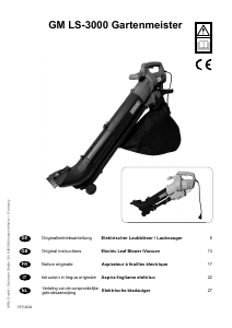 Mode d’emploi Gartenmeister GM LS-3000 Souffleur