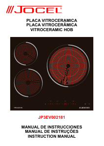 Manual Jocel JP3EV002181 Hob