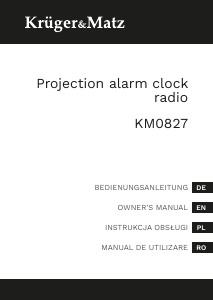 Instrukcja Krüger and Matz KM0827 Radiobudzik