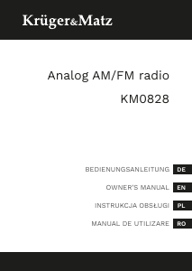 Instrukcja Krüger and Matz KM0828 Radiobudzik