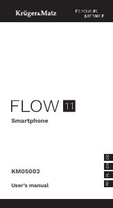 Manual Krüger and Matz KM05003-G Flow 11 Telefon mobil