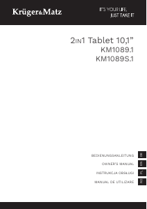 Manual Krüger and Matz KM1089-1 Tabletă