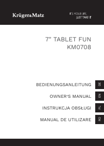 Manual Krüger and Matz KM0708-BL Tabletă