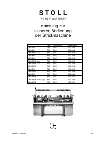 Bedienungsanleitung Stoll CMS 530 T Strickmaschine