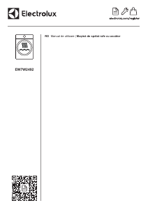 Manual Electrolux EW7W2492E Mașină de spalat cu uscator