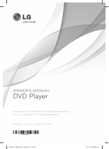 Handleiding LG DP432H DVD speler