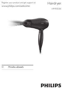 Návod Philips HP4935 Fén na vlasy