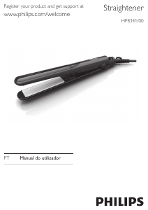 Manual Philips HP8341 Alisador de cabelo