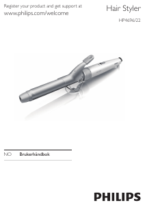 Bruksanvisning Philips HP4696 Krølltang