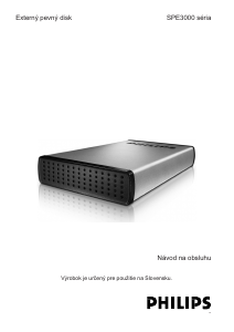 Návod Philips SPE3051CC Pevný disk