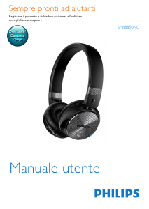 Manuale Philips SHB8850NC Cuffie