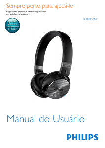 Manual Philips SHB8850NC Auscultador