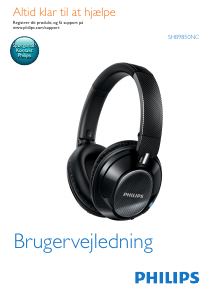 Brugsanvisning Philips SHB9850NC Hovedtelefon