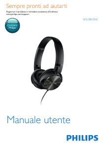 Manuale Philips SHL3850NC Cuffie
