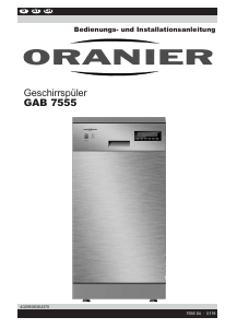 Bedienungsanleitung Oranier GAB 7555 Geschirrspüler