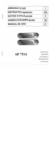Bedienungsanleitung Oranier SP 7535 Geschirrspüler